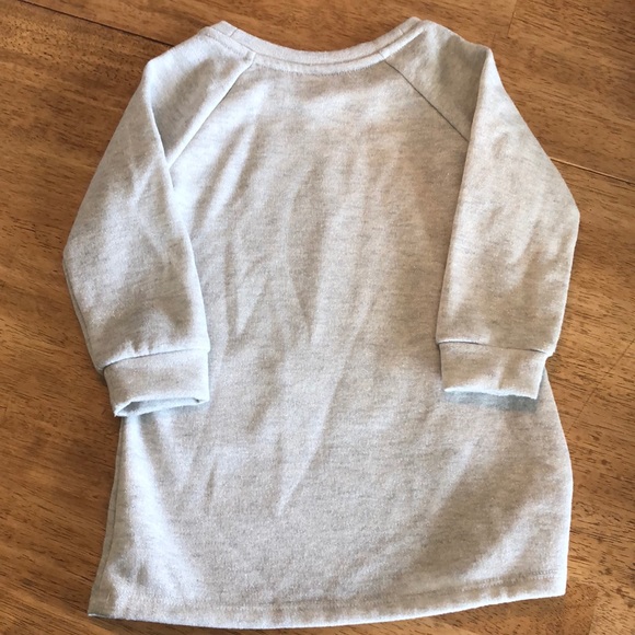 Glitter Grey & Pink Girls Sweater Dress💗 - Picture 5 of 6